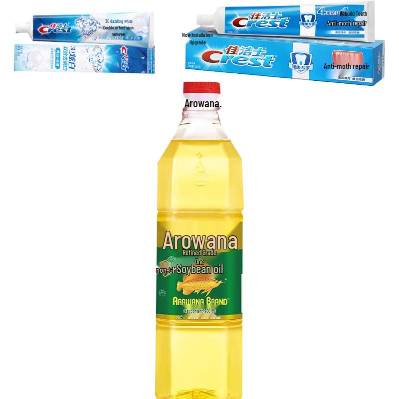 

Набор зубной пасты Crest Duo и соевого масла Arowana