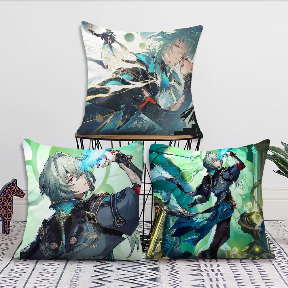 Game Anaxa Honkai Star Rail cushion cover Pillow Cover Decoration Room Home Sofa living Office Car Nordic Simplicity