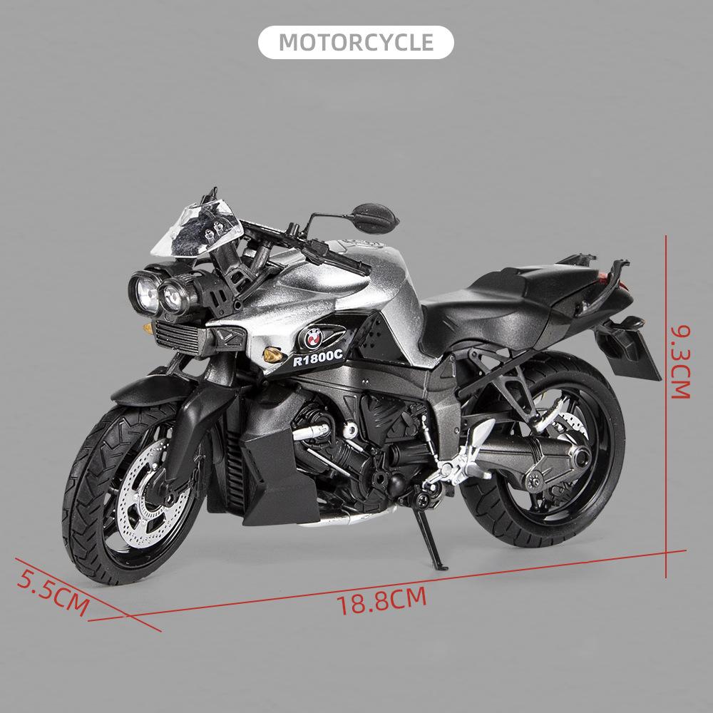 1/12 Ducati R1800C Alloy Die Cast Motorcycle Model Toy Vehicle Collection Autobike Shork-Absorber Off Road Autocycle Toys Car
