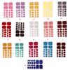 1 Set Color Street Nail Strips Toe Nails Files Glittery Self-Adhesive Waterproof Universal Salon Supplies DIY Manicure Kit