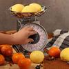 2 Pound Precise Portions Analog Food Scale 32 Ounces Stainless Steel Mechanical Kitchen Scale Removable Bowl Tare Function Retr