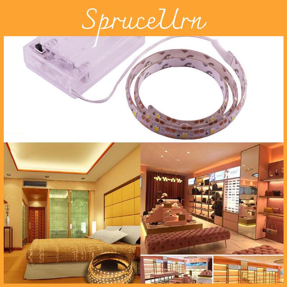 2835 Led Light Strip With Battery Box Single Color Waterproof Portable Led Strip For Camping