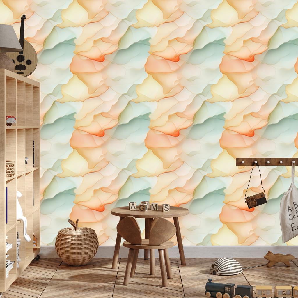 Ink Cream, Light Gray and Beige Wallpaper for Living Room and Bedroom 50x1000
