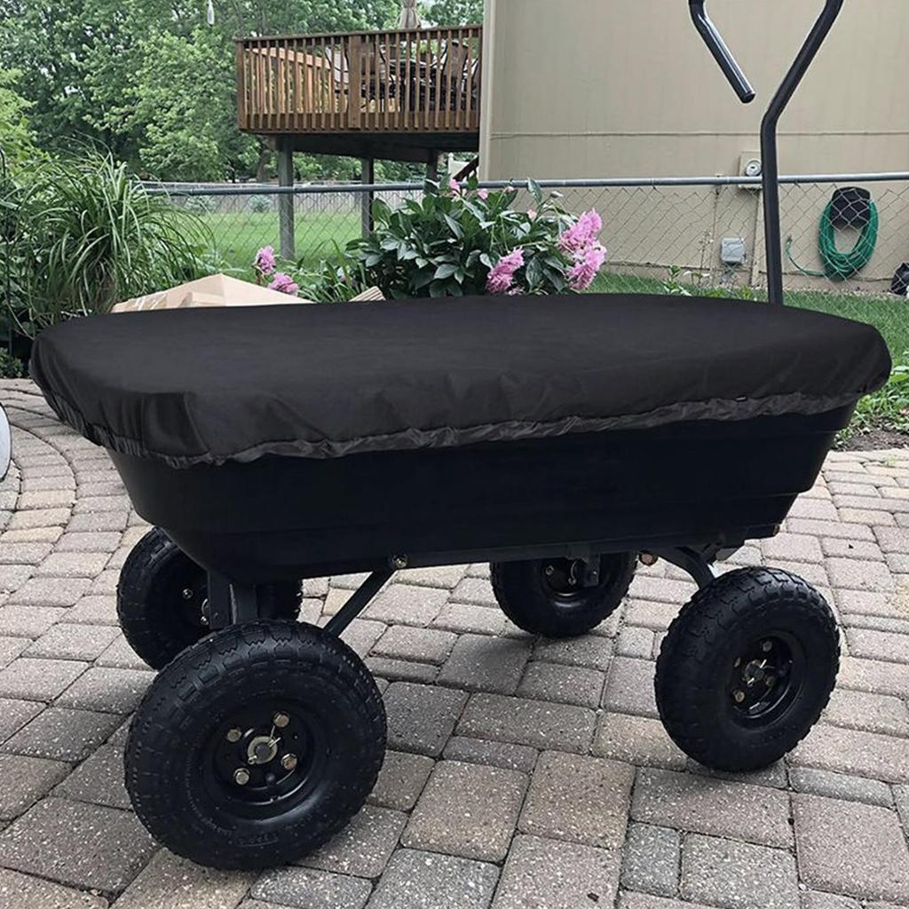 Utility Cart Cover Garden Cart Cover UV Resistant Waterproof Storage For Trolley Shopping Farm Camping Garden Barn Outdoor