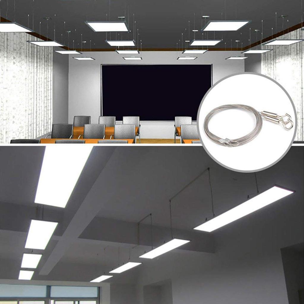 Stainless Steel Wire Rope with Safety Hook Heavy Duty Picture Hanging Hardware Metal Frame Hangers Load Bearing Suspension High Fast Delivery