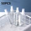 50PCS 10/20/30/50/100ml Transparent Plastic Refillable Bottles Perfume Bottle Atomizer Empty Spray Bottle Portable Travel Bottle