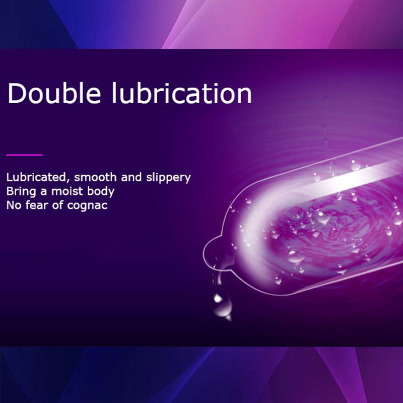 24Pcs 49mm Passion Condoms Ice Fire Feeling Penis Sleeves Ultrathin Lasting Condom Contraception Erotic Goods for Couple Sexshop