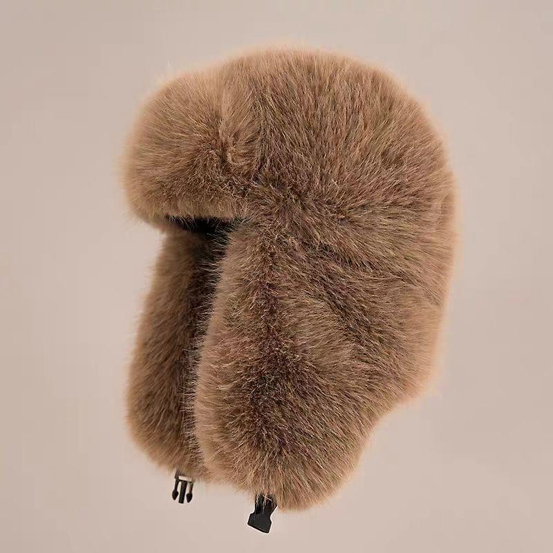 Unisex Warm Ushanka Hat, Faux Fox Fur, Windproof & Snowproof with Ear Protection for Autumn/Winter.