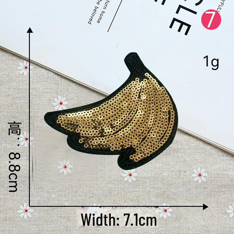 Smiley Face Embroidery Patch Sequin Love Label - Eyes Clothing Decoration.