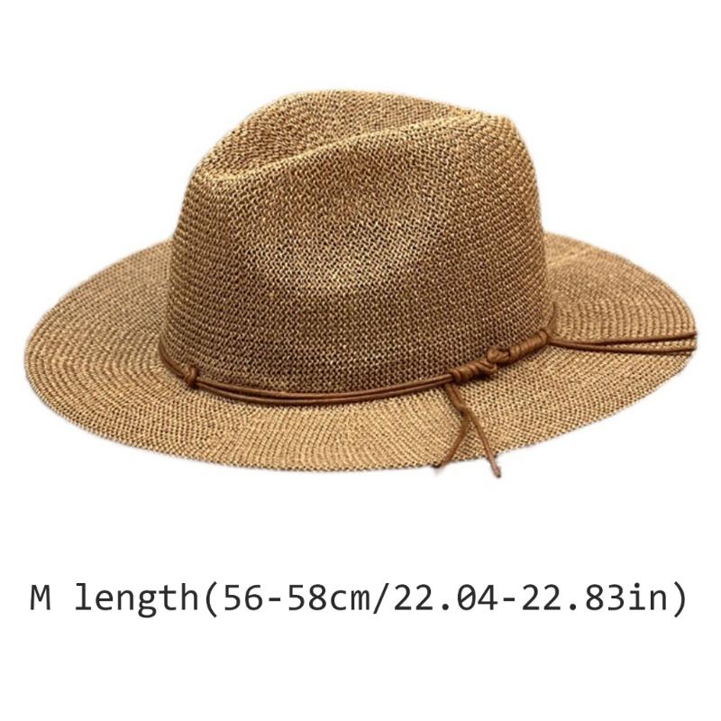 Handmade Panama Hat Elegant Wide Brimmed Decorated Sun Hat for Women Party British Beach Hat Lady Knitted Straw Hat