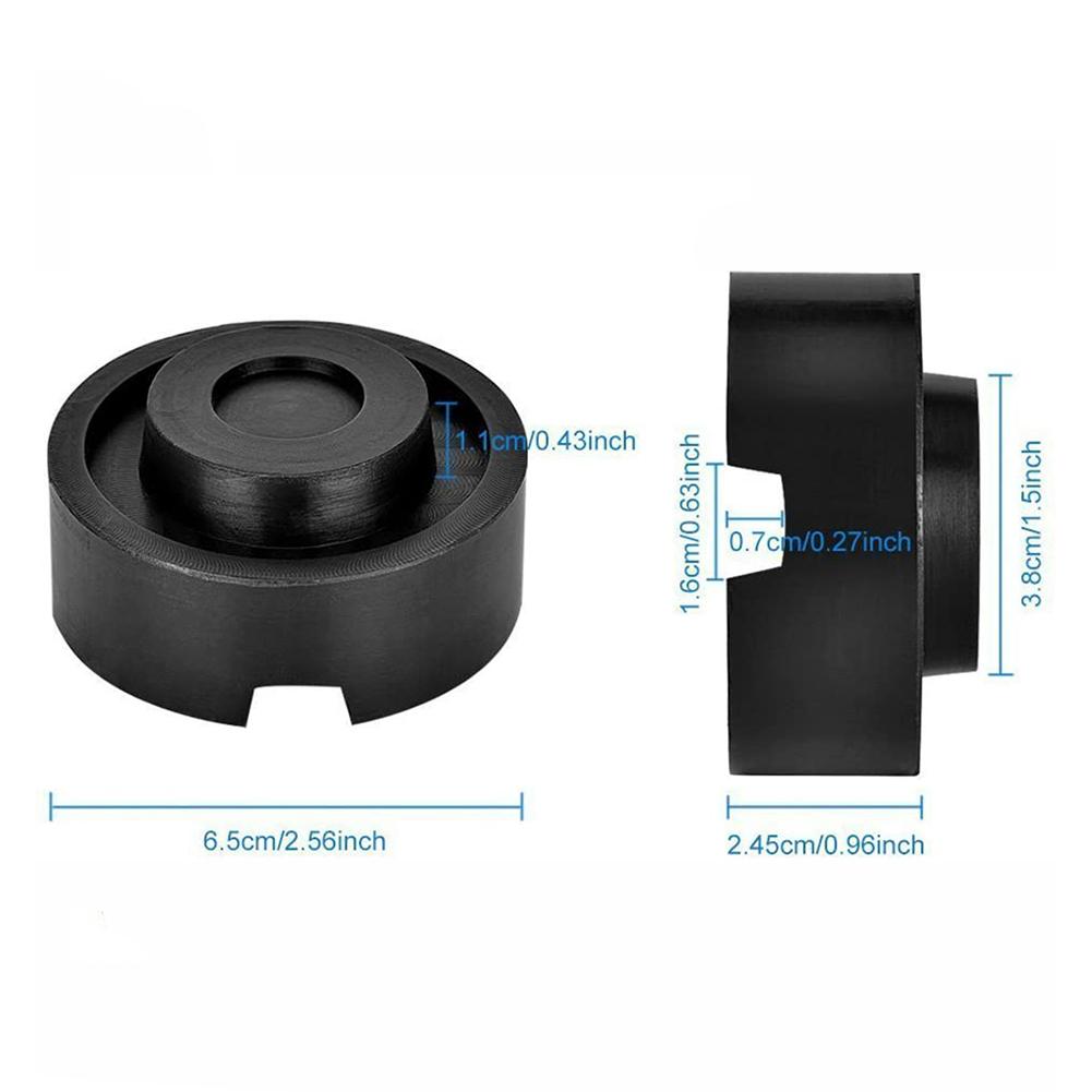 Universal Car Jacks Rubber Pad Frame Protector Adapter Jacking Tool Floor Slotted Pinch Weld Side Lifting Disk For Car Repair