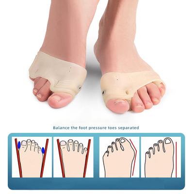 Forefoot Pads Toe Separator Cushion Pad Big Bone Toe Bunion Straightener Toe Hallux Valgus Bunion Corrector Gel Pads Foot Care