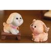 Cute Resin Dog Figurine Collection Miniature Office Desk Decor Blind Box Set