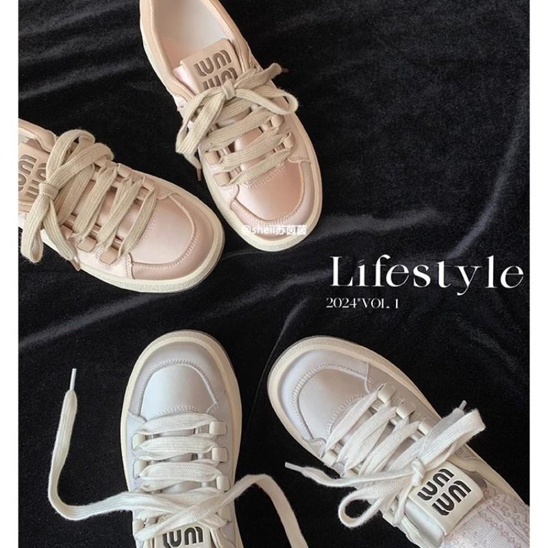 [Youshilai] Sweetheart Girl~ Su Yinyin's Same 2025 Spring Platform Silk Sports and Leisure Board Shoes for Women