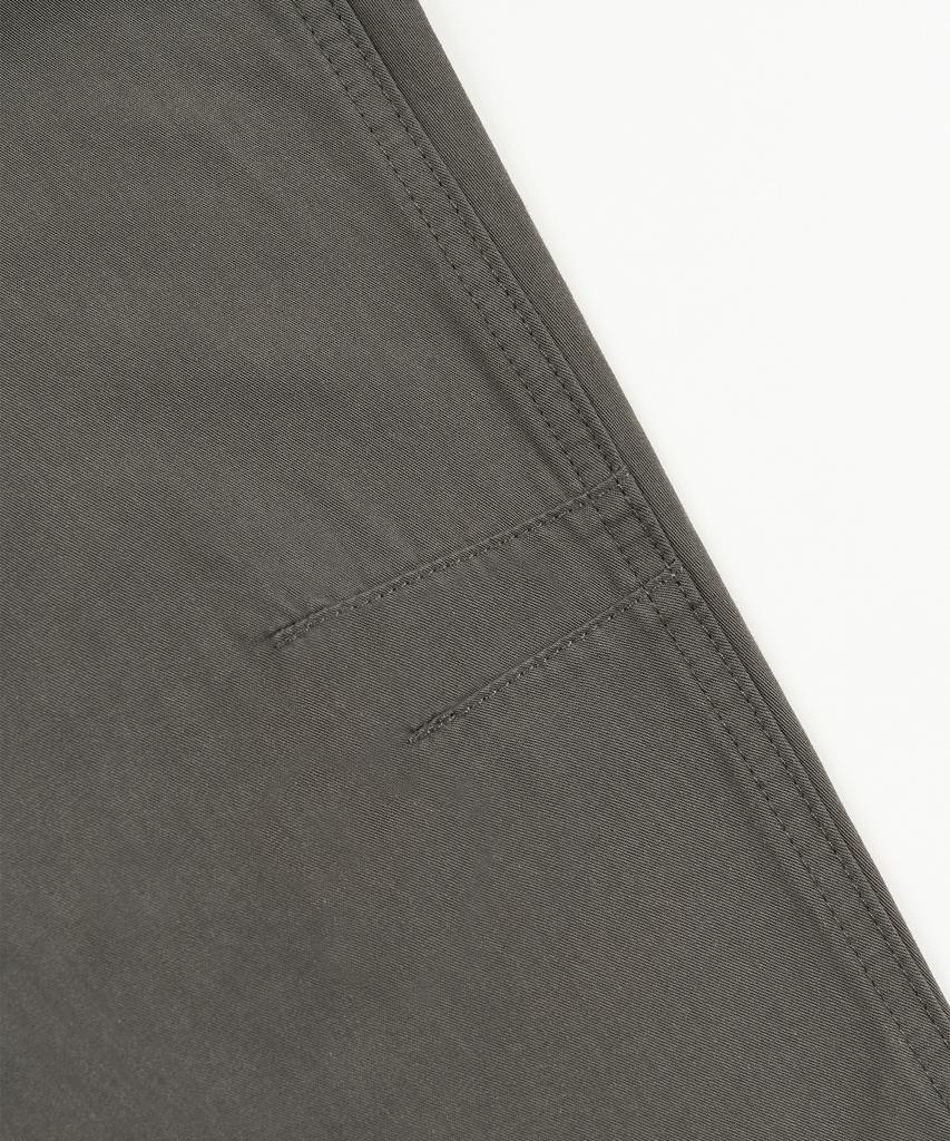 TOFFEE Curved Barrel Cotton Pants (Charcoal)