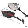 Motorcycle Handlebar Mirror, Tasydi Blue Anti-Glare Universal Rear Rearview Mirror Motorcycle Thread Left and