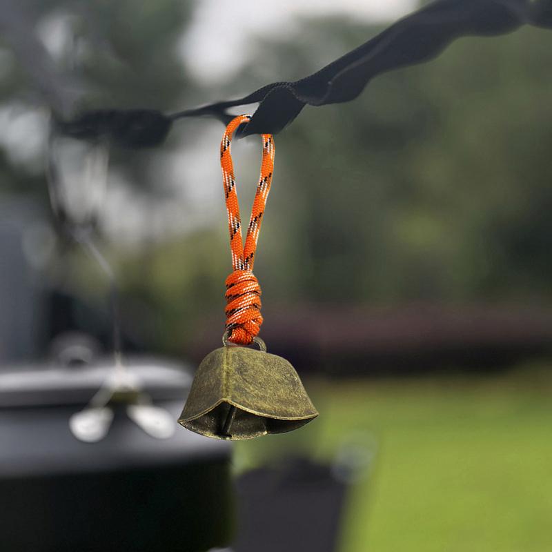 Cow Bells Noise Makers Vintage Clear Sound Grazing Copper Cow Bells With Lanyard Weatherproof Metal Ornament For Outdoor Camping