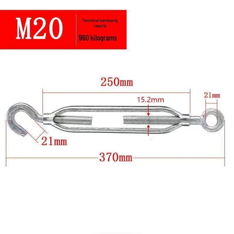 Galvanized Open Body Turnbuckle Wire Rope Tensioner