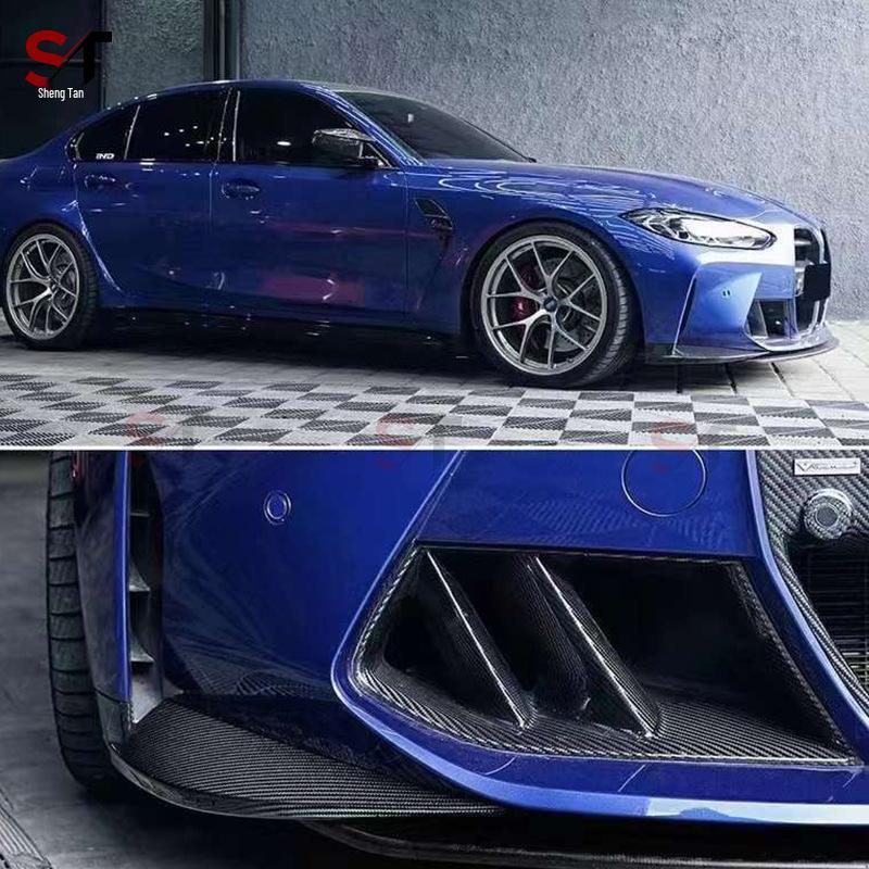 BMW M3/M4 G80/G82 R44 Style Carbon Fiber Front Bumper Air Vent Grille