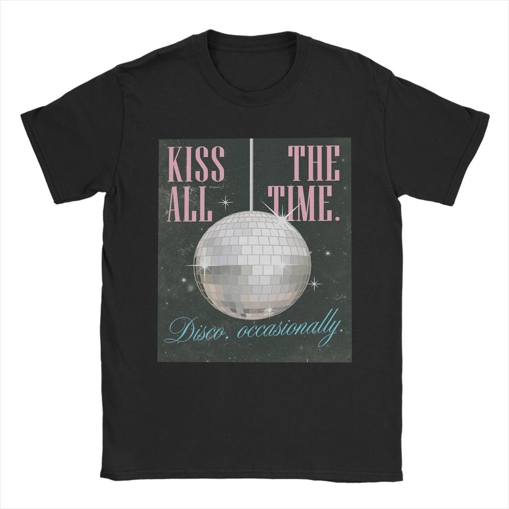 Men Harry Styles Kiss All The Time Disco Occasionally T Shirts Cotton Tops Fashion Short Sleeve Round Collar Tees Summer TShirt