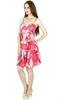 Bimba Women Spaghetti Strap Knee Length Dress Summer Beach Clothing