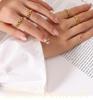 Minimalist European Gold-Plated Titanium Steel Link Ring for Men & Women
