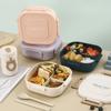 1Pcs 1300ml Portable Lunch Box Microwave Bento Boxes with Tableware for Kids School Office Leakproof Food Storage Container