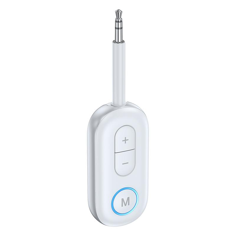 

Bluetooth 5.3 Audio Transmitter Receiver 3.5MM AUX Hifi Stereo Music Wireless Adapter With Mic For Car Airplane TV PC Headphone як показано кольору