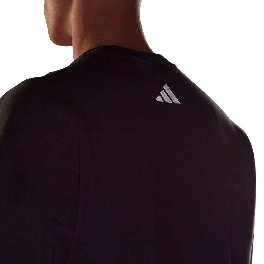 Adidas Loose Fit Printed Training Sweatshirt Men Tops Black GM6507