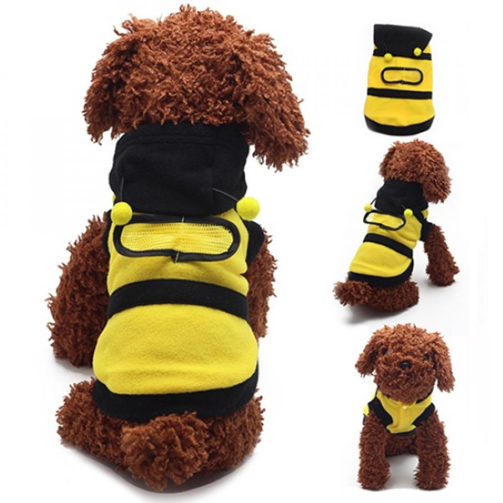 Dog Coat Outfit Pet Hoodie Clothes Cute Fancy Puppy Apparel Costume Cat Bee Style