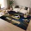 Custom Rug MAN Truck Pattern Print Name Text Soft Non‑Slip Floor Carpet for Home Indoor Decoration
