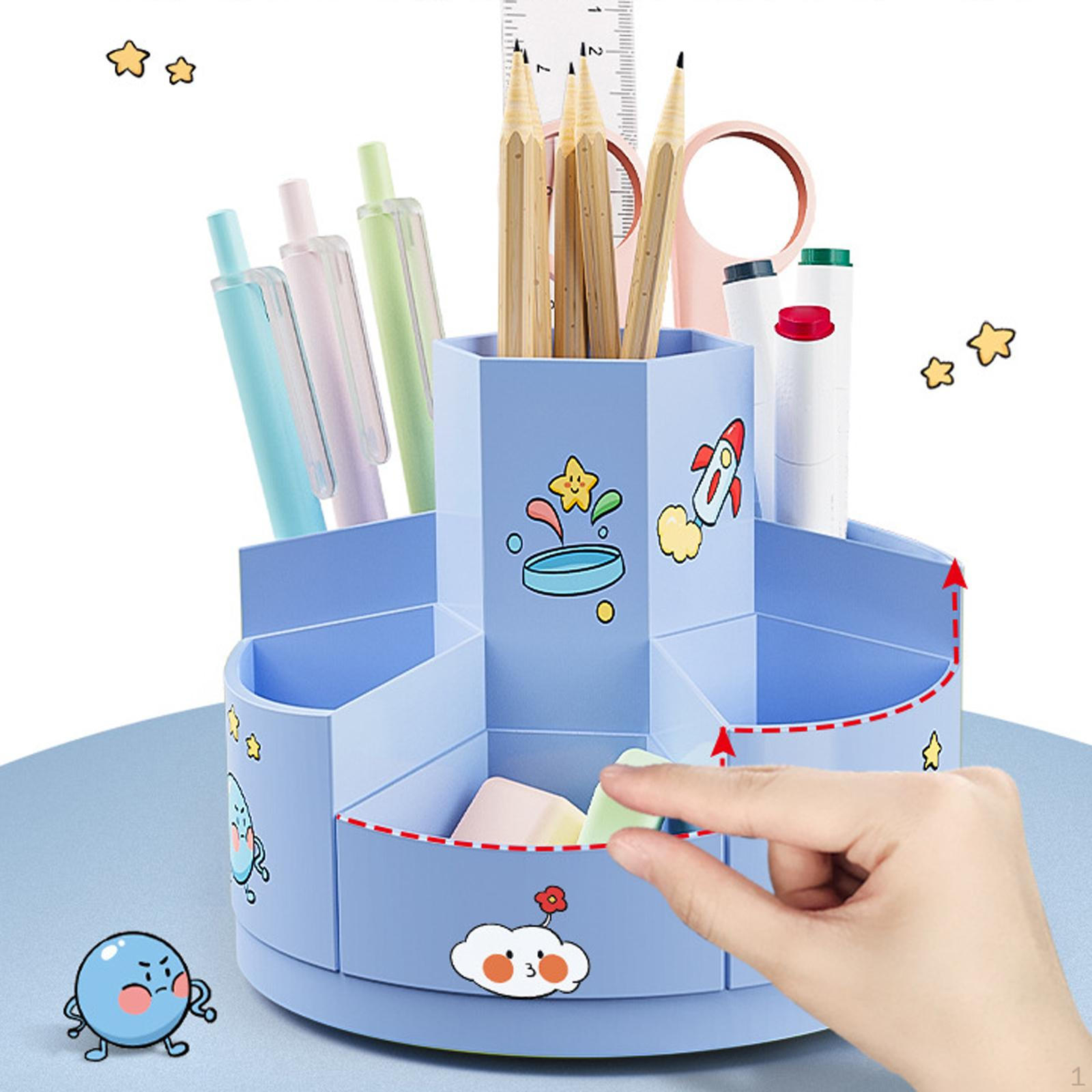 Stand Display Case Dustproof for Vanity Countertop синий