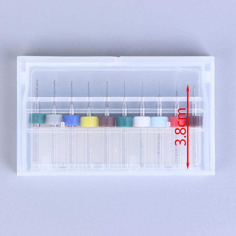 10ks 0,1/0,3/1,1 mm Pcb Mini Vrták Karbid Wolframové Oceli Pro Tištěné Obvody