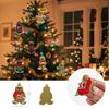 16Pcs/set Christmas Decorations PVC Christmas Gingerbread Man Pendant Xmas Tree Hanging Ornaments Gifts DIY Festival Home Decor