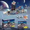HOGOKIDS Brinquedo de Construção Montanha Russa Espacial - 888 Peças Conjunto de Construção Apresenta Plataforma Elevatória, Satélites, Foguete Montável Parque
