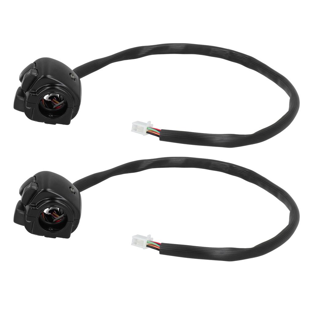 2pcs 1in Motorcycle Handlebar   Headlamp Turn Signal Horn Gear Control Button  
