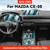 TPU For MAZDA CX-50 -2024 Transparent Protective Film Car Interior Central Control Navigation Panel Accessories Sticker