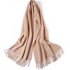 Pure Wool Scarf Winter Men and Women Senior Couple Grey Scarf Shawl Gift Boyfriend Birthday Gift