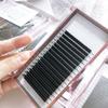 Custom Dark Fluffy Lash Eyelash Extension Supplies Trays Cashmere Matte Black Individual EyeLash Extension