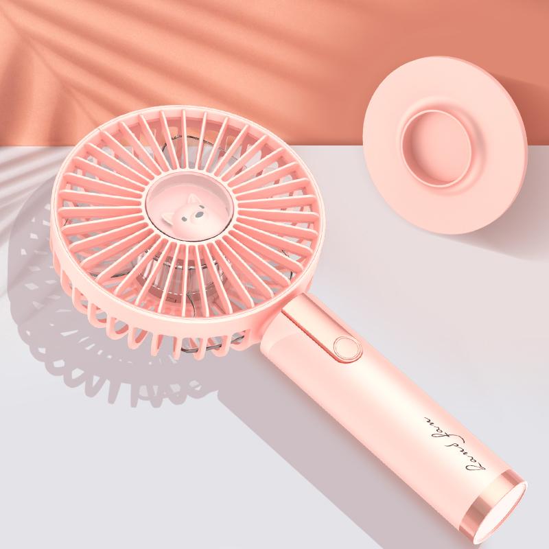 Portable Handheld Fan USB Rechargeable Battery Adjustable Three-block Wind Speed Cooling Cooling Desk Outdoor Travel