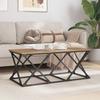 Artisan Oak Coffee Table 100 X 49 X 40 Cm Wood Based Material
