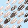Waterproof Almond False Nail Glamorouses Rhinestones Press On Nail For Parties Event