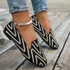 Fashion Women Flats 2025 Fashion Casual Loafers Spring Autumn Flat Shoes Women Pointed Knitting Elastic Loafers Comfortable Flat Shoes