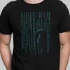 Binärcode T-Shirt Matrix Simulation T-Shirt Programmierung Coding Wissenschaftsshirt