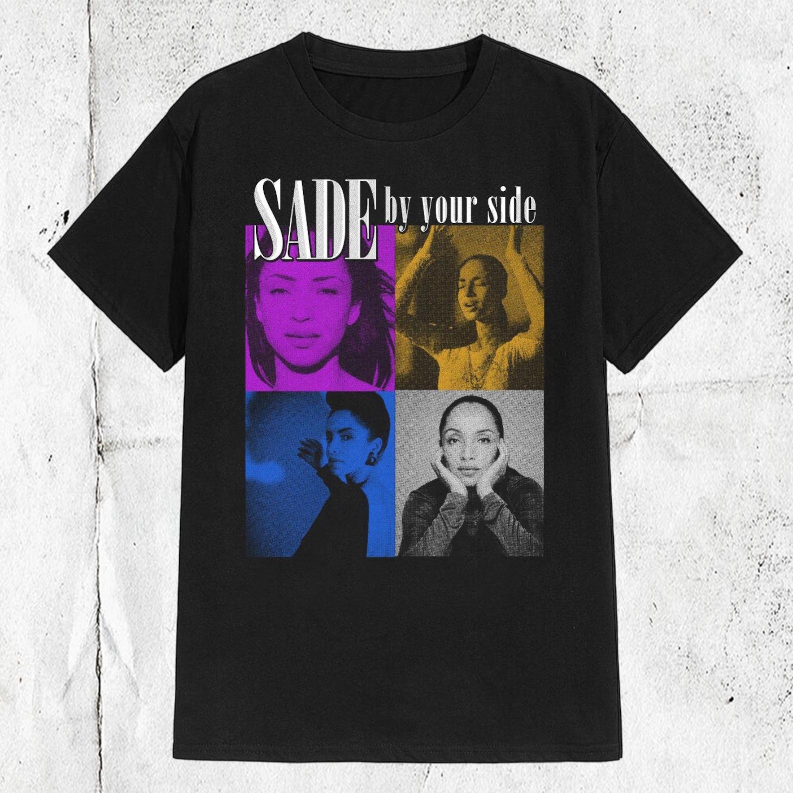 Sade Adu R&B Music Singer Band Retro Pop By Your Side T shirt 3XL