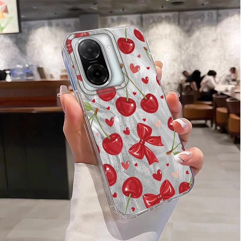 Summer Red Fruit Girls Case For Xiaomi Redmi 14C 13C 10 9A 9C Note 14 13 12 11 10S 9 8 Pro Plus A5 A4 A3 A2 A1 Fundas Cover