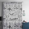 Ocean Summer Vintage Dolphin Window Tulle Curtains for Living Room Bedroom Hotel Luxury Decoration Sheer Curtains