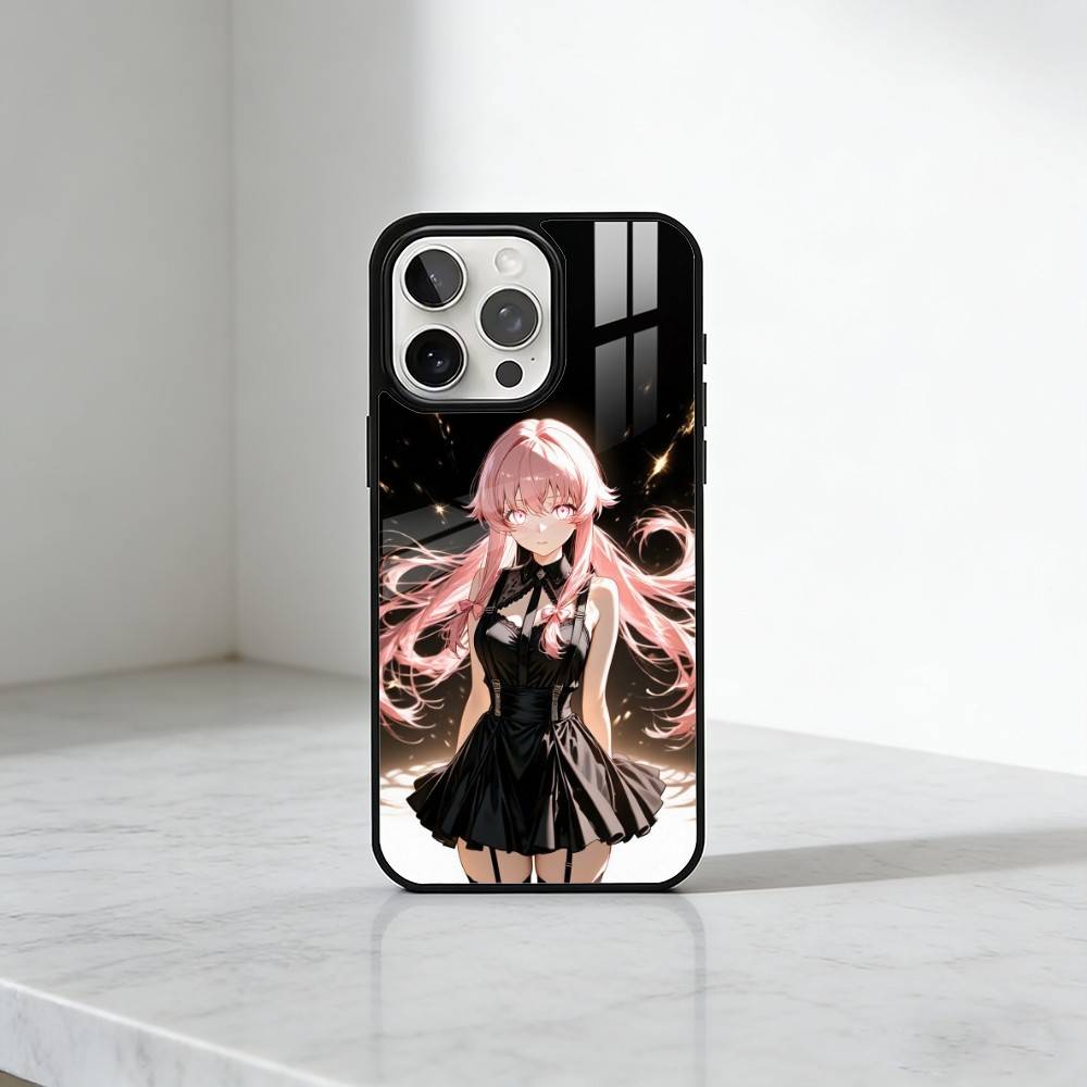 F-Future D-Diary Gasai Yuno Coque de Téléphone Pour iPhone17,16,15,14,13 Plus,Pro Max Magnétique Pour Magsafe Chargement Sans Fil