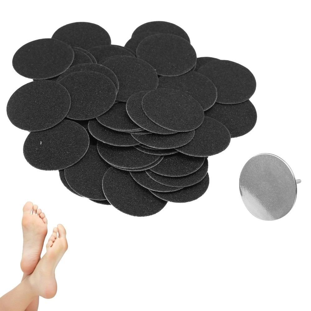51pcs Round Shape Electric Callus Remover Discs Pedicure Tool Replacement Set Home Use Diameter 15mm