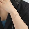 Delicate Hollow Mountain Pendant Bracelet Irregular Design Elegant Jewelry for Women